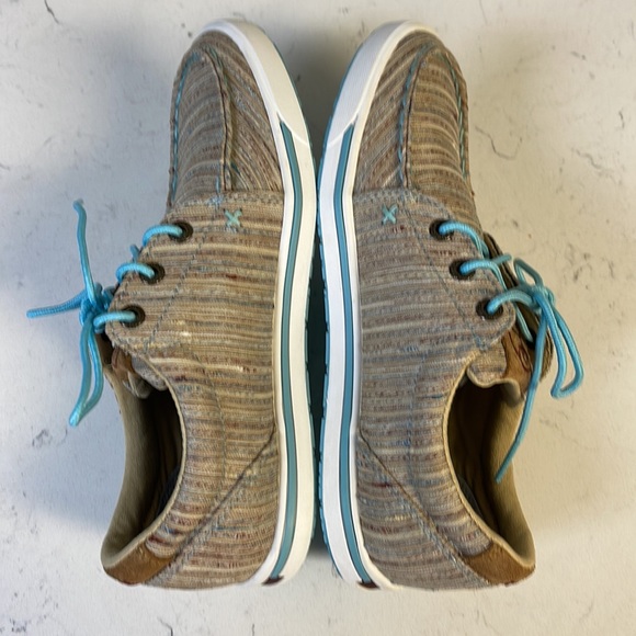 Twisted X Women’s Tan/Multi Hooey Loper Size 6, Worn Once - Picture 9 of 16